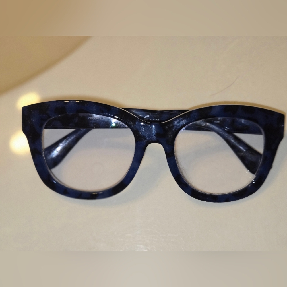 Peepers Brand Readers, Center Stage model, Blue Tortoise Color +1.50 - Picture 2 of 4